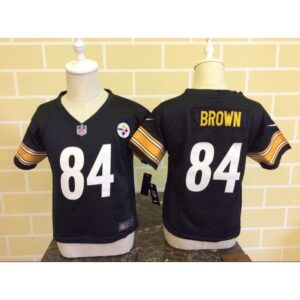686273ae722a7_1 Toddler Pittsburgh Steelers #84 Antonio Brown Black Stitched NFL Jersey