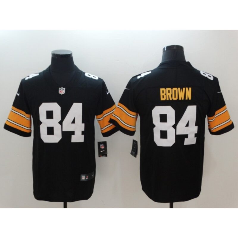 686273d6f3de4_1 Men's Pittsburgh Steelers #84 Antonio Brown Black 2018 Vapor Untouchable Limited Stitched NFL Jersey