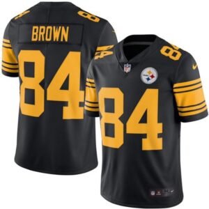 686273fcc0e2a_1 Steelers #84 Antonio Brown Black Youth Stitched NFL Limited Rush Jersey
