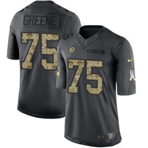 6862740292c09_1 Steelers #75 Joe Greene Black Youth Stitched NFL Limited 2016 Salute to Service Jersey