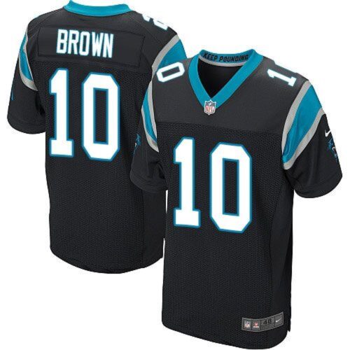 6862742130ffd_1 Panthers #10 Corey Brown Black Team Color Men's Stitched NFL Elite Jersey
