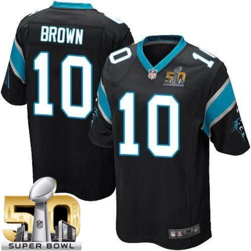 6862742b4dc35_1 Panthers #10 Corey Brown Black Team Color Super Bowl 50 Youth Stitched NFL Elite Jersey