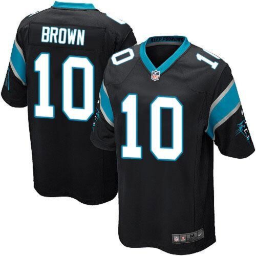 6862742e725a5_1 Panthers #10 Corey Brown Black Team Color Youth Stitched NFL Elite Jersey