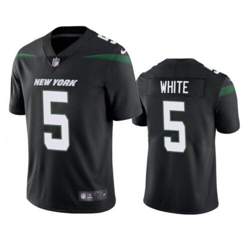 68627468b74c1_1 Men's New York Jets #5 Mike White Black Vapor Untouchable Limited Stitched Jersey