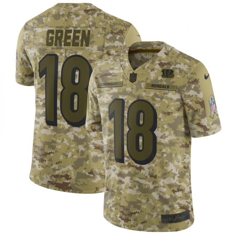 686274a468144_1 Men's Bengals #18 A.J. Green 2018 Camo Salute to Service Limited Stitched NFL Jersey