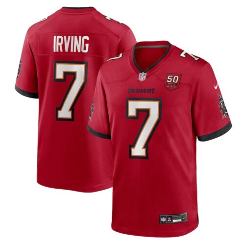 686274ee3912d_1 Men's Tampa Bay Buccaneers #7 Bucky Irving Nike Red 50th Anniversary Game Jersey