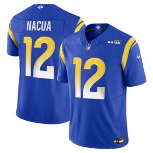 6862752c8e054_1 Youth Los Angeles Rams #12 Puka Nacua Nike Royal Vapor F.U.S.E. Limited Player Jersey