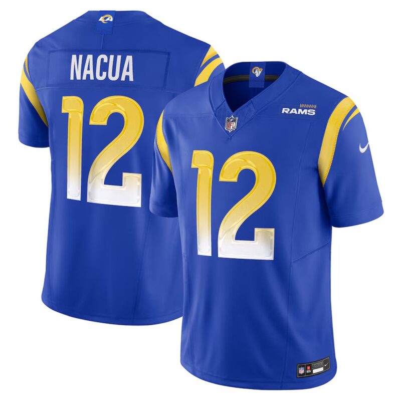 6862752c8e054_1 Youth Los Angeles Rams #12 Puka Nacua Nike Royal Vapor F.U.S.E. Limited Player Jersey
