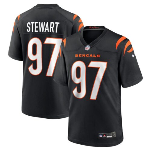 686275586f077_1 Youth Cincinnati Bengals #97 Shemar Stewart Nike Black 2025 NFL Draft First Round Pick Game Jersey