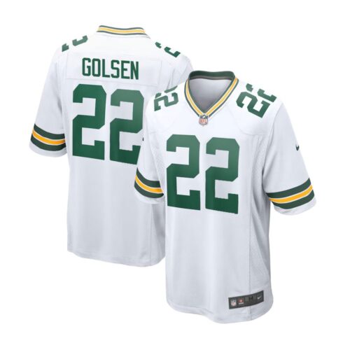 686275690df16_1 Men's Green Bay Packers #22 Matthew Golden Nike White 2025 NFL Draft First Round Pick Game Jersey