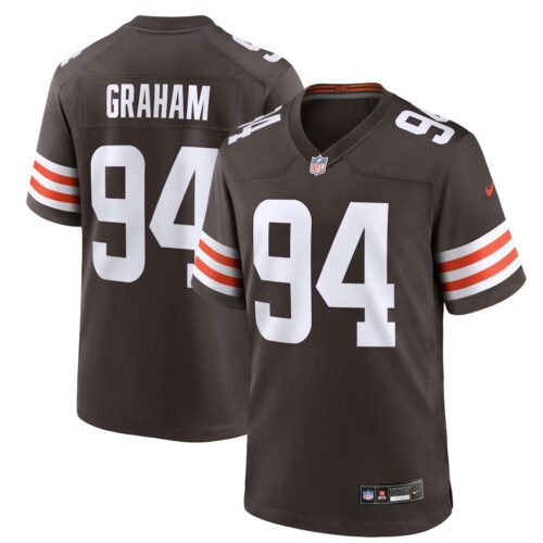 686275722d945_1 Youth Cleveland Browns #94 Mason Graham Nike Brown 2025 NFL Draft First Round Pick Game Jersey