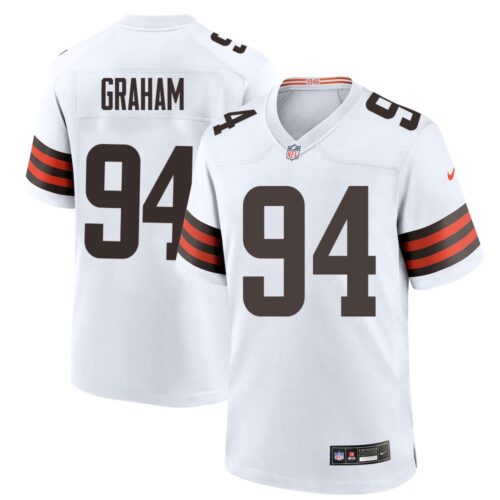 686275781974d_1 Men's Cleveland Browns #94 Mason Graham Nike White 2025 NFL Draft First Round Pick Game Jersey