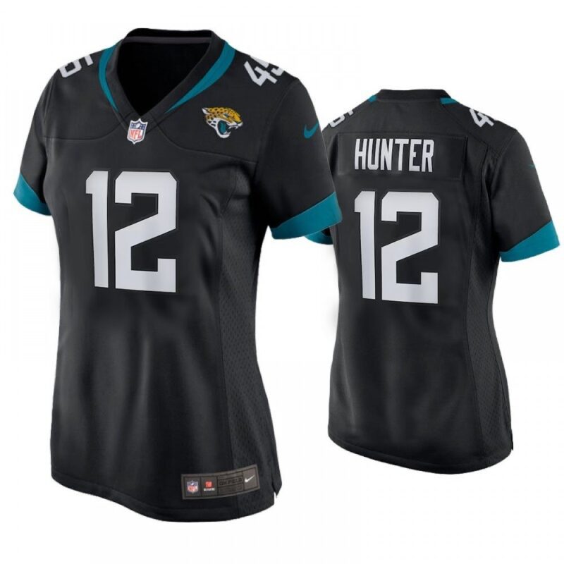 68627581917a9_1 Women's Jacksonville Jaguars #12 Travis Hunter Nike Black 2025 NFL Draft First Round Pick Alternate Game Player Jersey