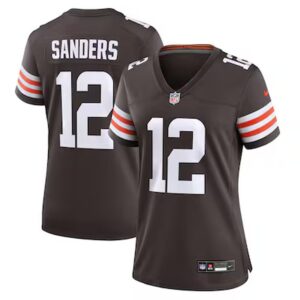 6862758adc523_1 Women's Cleveland Browns #12 Shedeur Sanders Nike Brown 2025 NFL Draft Game Jersey