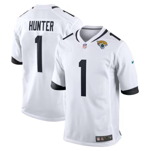 686275a043af1_1 Men's Jacksonville Jaguars #1 Travis Hunter Nike White 2025 NFL Draft First Round Pick Game Player Jersey