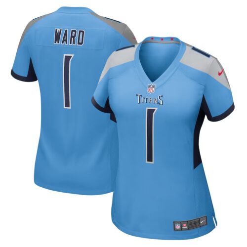 686275ba69842_1 Women's Tennessee Titans #1 Cameron Ward Nike Light Blue 2025 NFL Draft First Round Pick Game Jersey