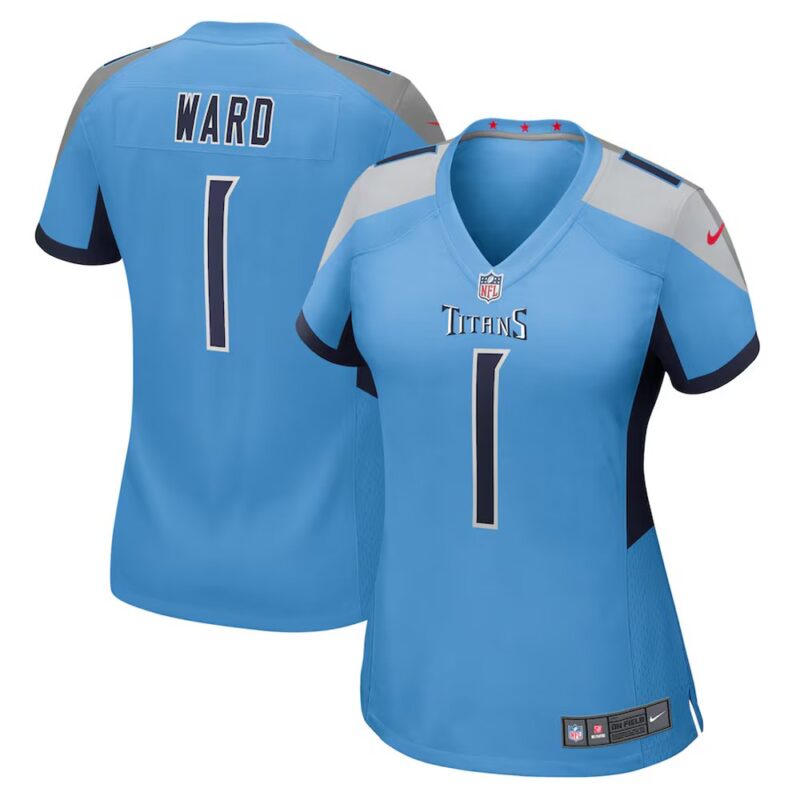 686275ba69842_1 Women's Tennessee Titans #1 Cameron Ward Nike Light Blue 2025 NFL Draft First Round Pick Game Jersey
