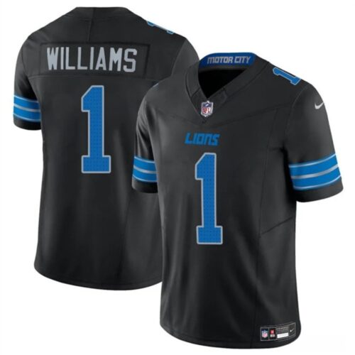 686275e902e26_1 Youth Detroit Lions #1 Jameson Williams Black 2025 F.U.S.E. Vapor Limited Stitched Jersey