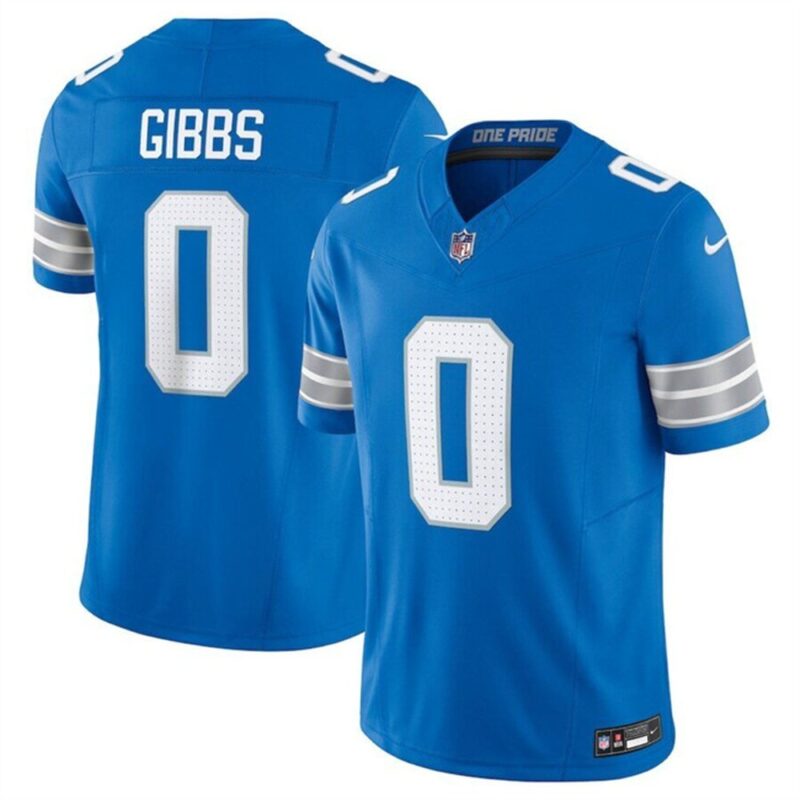 686275f0478e4_1 Youth Detroit Lions #0 Jahmyr Gibbs Blue 2025 F.U.S.E. Vapor Limited Stitched Jersey