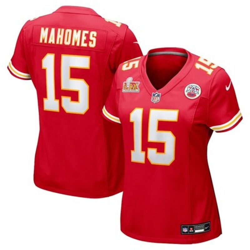 6862762391fbf_1 Women's Kansas City Chiefs #15 Patrick Mahomes Red Super Bowl LIX Game Jersey
