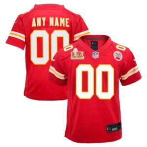 6862762f8be79_1 Youth Kansas City Chiefs Red Super Bowl LIX Custom Team Game Jersey