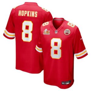 686276978d9ca_1 Men's Kansas City Chiefs #8 DeAndre Hopkins Red Super Bowl LIX Game Player Jersey