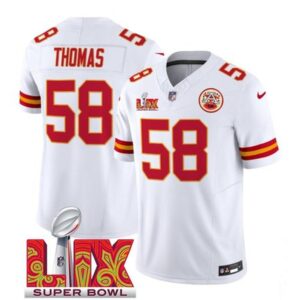 686276c74241d_1 Men's Kansas City Chiefs #58 Derrick Thomas White 2025 Super Bowl LIX Patch F.U.S.E. Vapor Limited Stitched Football Jersey