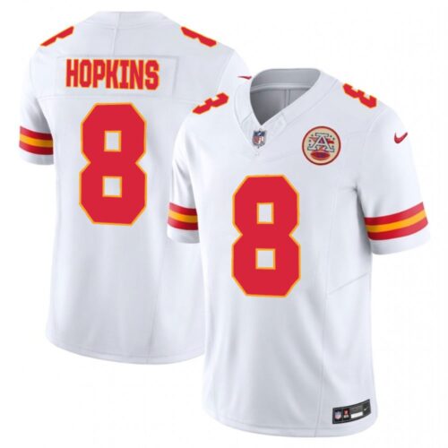 686276e57fe42_1 Men's Kansas City Chiefs #8 DeAndre Hopkins White Alternate Vapor F.U.S.E. Limited Jersey
