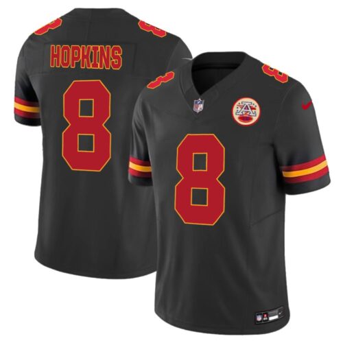 686276e8dd53d_1 Men's Kansas City Chiefs #8 DeAndre Hopkins Black Alternate Vapor F.U.S.E. Limited Jersey