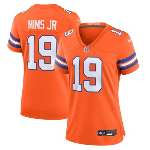 6862771c58092_1 Women's Denver Broncos Marvin Mims Jr Orange Mile High Collection 1977 Throwback Player Game Jersey