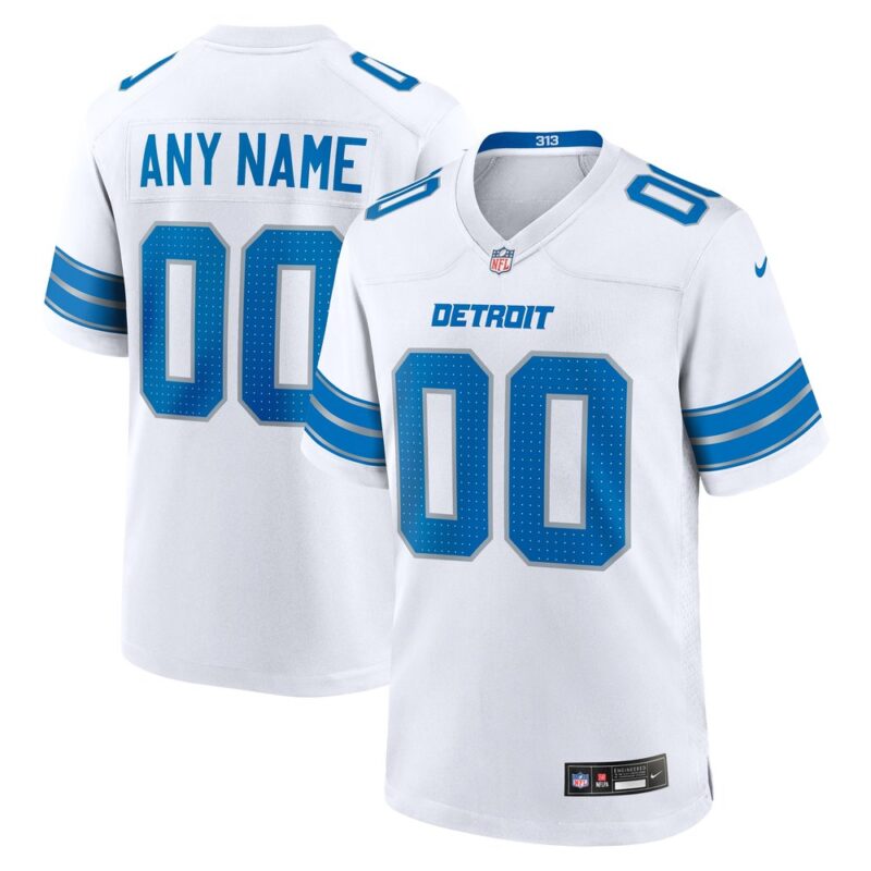 6862775bb808f_1 Men's Detroit Lions White Custom Game Jersey