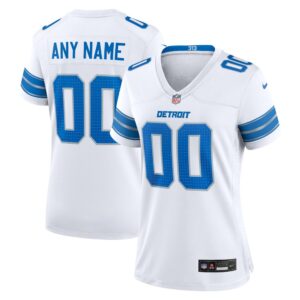 6862776993c54_1 Women's Detroit Lions White Custom Game Jersey