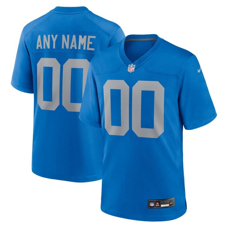 6862776be2378_1 Men's Detroit Lions Blue Alternate Custom Game Jersey