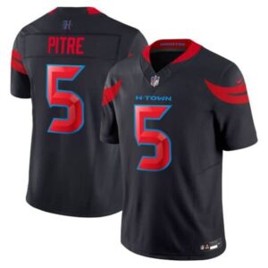 6862777f1ed19_1 Men's Jalen Pitre Navy Blue Houston Texans #5 Vapor F.U.S.E. Limited Jersey