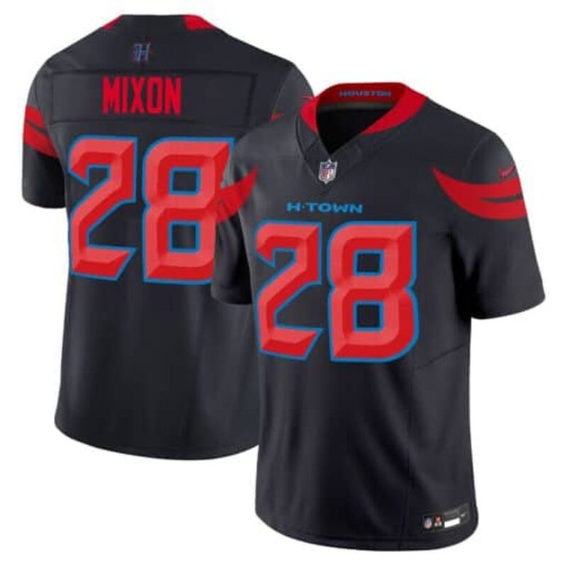 68627788d986c_1 Men's Joe Mixon Navy Blue Houston Texans #28 Vapor F.U.S.E. Limited Jersey