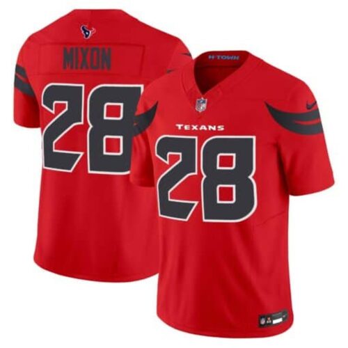 6862778c2dfc6_1 Men's Joe Mixon Navy Red Houston Texans #28 Vapor F.U.S.E. Limited Jersey
