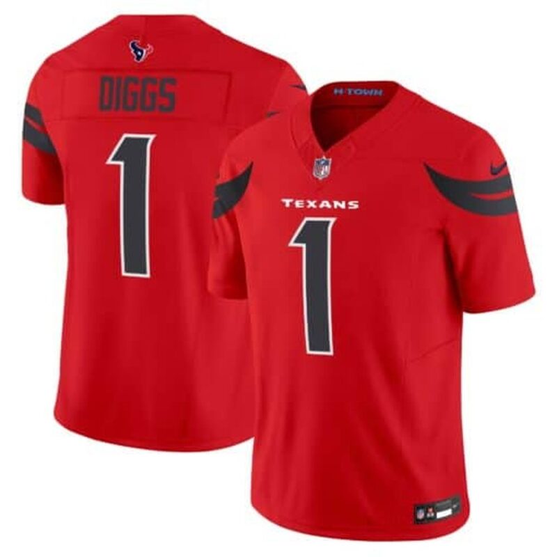 68627795a143f_1 Men's Stefon Diggs Red Houston Texans Vapor F.U.S.E. Limited Jersey