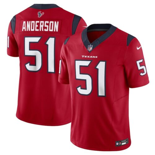 686277a60dab2_1 Men's Will Anderson Jr. Red Houston Texans #51 Vapor F.U.S.E. Limited Jersey