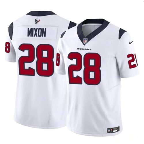 68627819f311f_1 Men's Houston Texans #28 Joe Mixon White 2024 F.U.S.E Vapor Untouchable Stitched Football Jersey