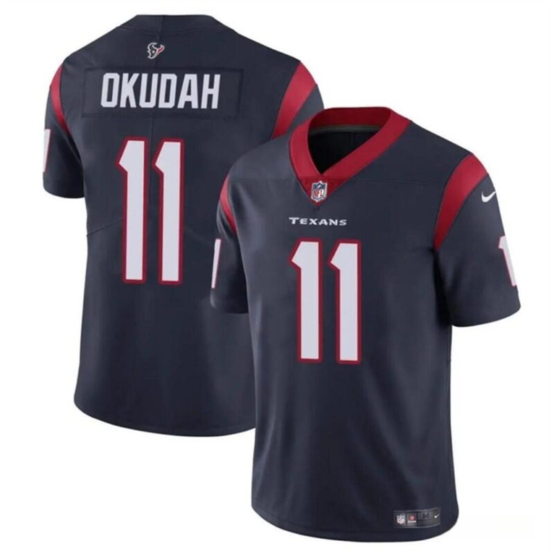 6862783186d2f_1 Men's Houston Texans #11 Jeff Okudah Navy Vapor Untouchable Stitched Football Jersey