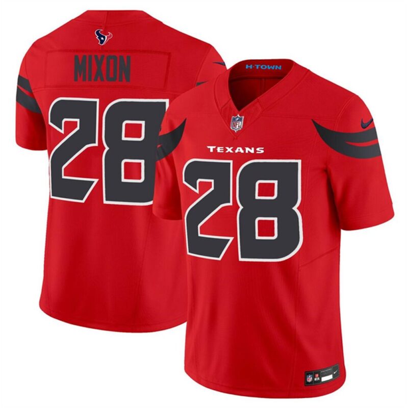 6862787433c4f_1 Men's Houston Texans #28 Joe Mixon Red 2024 Alternate F.U.S.E Limited Stitched Jersey