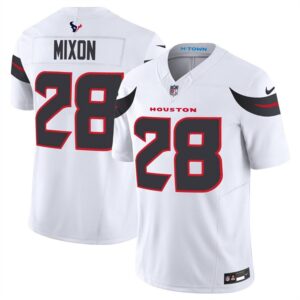 68627877683a4_1 Men's Houston Texans #28 Joe Mixon White 2024 Vapor F.U.S.E. Limited Stitched Jersey