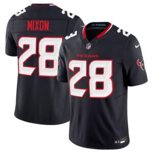 6862787a98f78_1 Men's Houston Texans #28 Joe Mixon Navy 2024 Vapor F.U.S.E. Limited Stitched Jersey