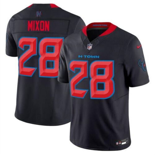 6862787de50ee_1 Men's Houston Texans #28 Joe Mixon Navy 2024 2nd Alternate F.U.S.E Vapor Stitched jersey
