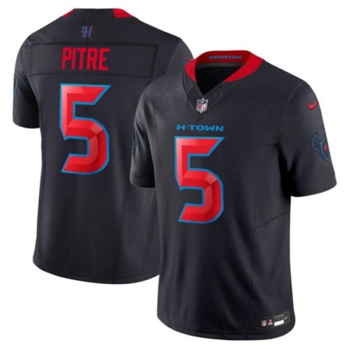 686278811d50a_1 Men's Houston Texans #5 Jalen Pitre Navy 2024 2nd Alternate F.U.S.E Vapor Stitched jersey