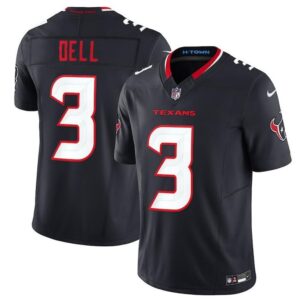 68627884679d3_1 Men's Houston Texans #3 Tank Dell Navy 2024 Vapor F.U.S.E. Limited Stitched Jersey