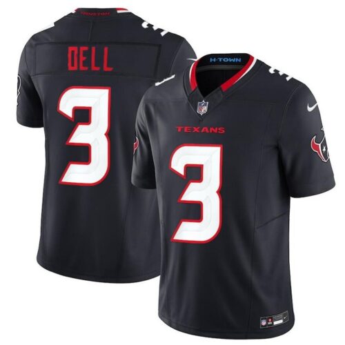 68627884679d3_1 Men's Houston Texans #3 Tank Dell Navy 2024 Vapor F.U.S.E. Limited Stitched Jersey