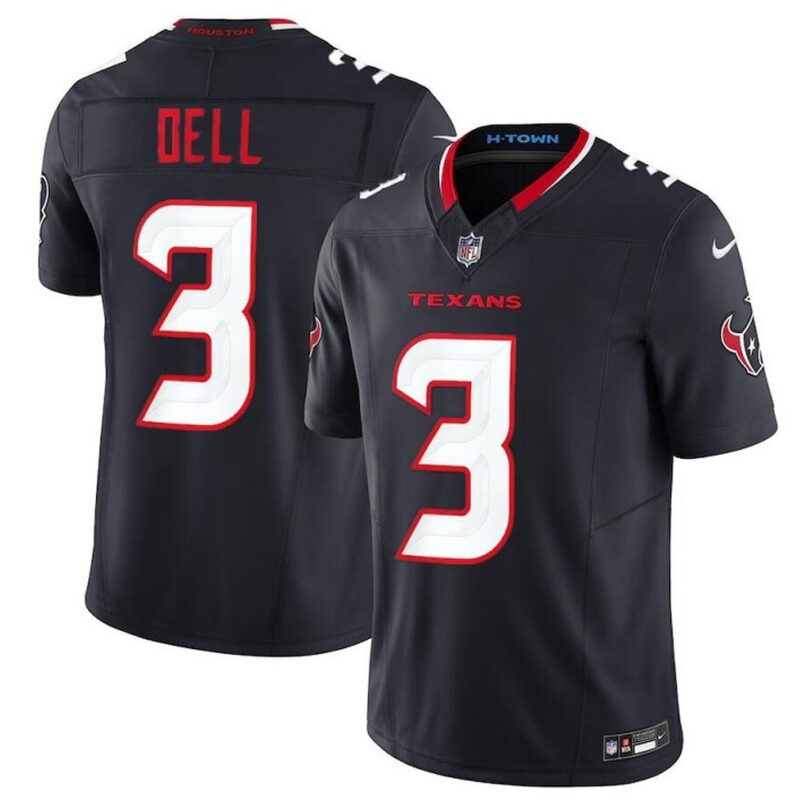 68627884679d3_1 Men's Houston Texans #3 Tank Dell Navy 2024 Vapor F.U.S.E. Limited Stitched Jersey