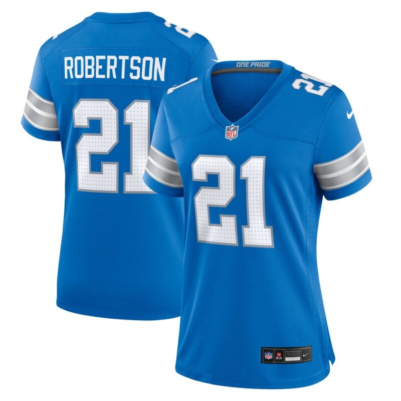 68627895de622_1 Women's Detroit Lions Amik Robertson Blue Team Game Jersey