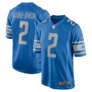 686278b3eee9b_1 Men's Detroit Lions Chauncey Gardner-Johnson Blue Game Player Jersey